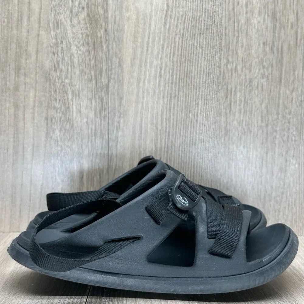 Chaco Sandals Kids Junior Sz 4 Chillos Sport Lightweight Slingback Rubber Black
